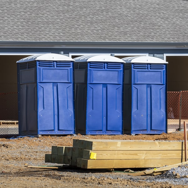 what is the expected delivery and pickup timeframe for the portable toilets in Tontogany OH